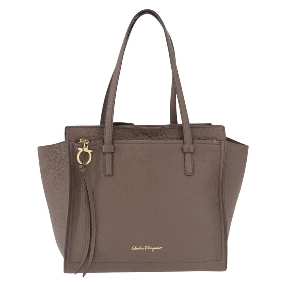 Salvatore Ferragamo Amy Tote Pebbled Leather Medium